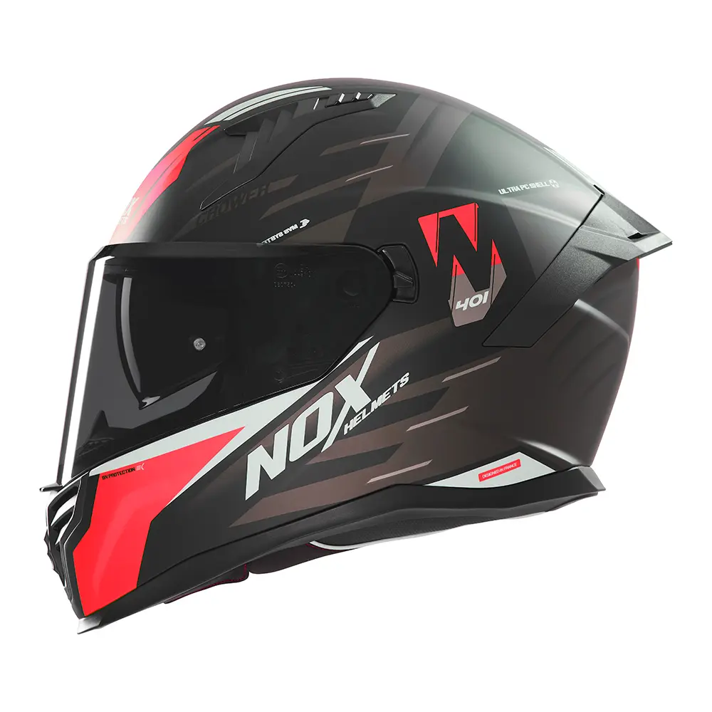Casco Nox N401 Crower Red