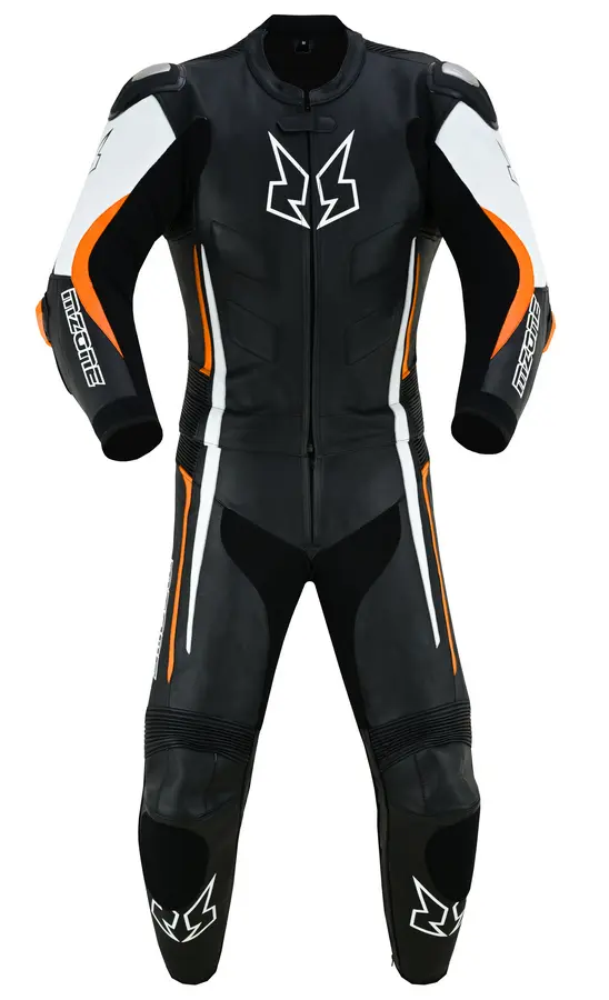 Mono de cuero imola orange 2 pc