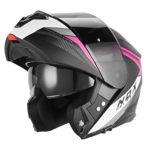 Casco Nox Modular N968 Shift Neg Matt Pink