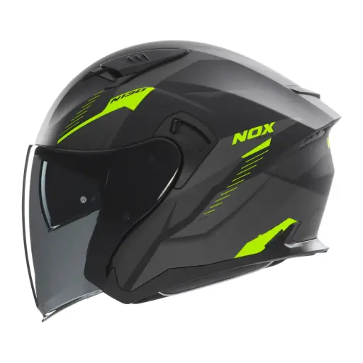 Casco Nox Jet N130 Neg Flou